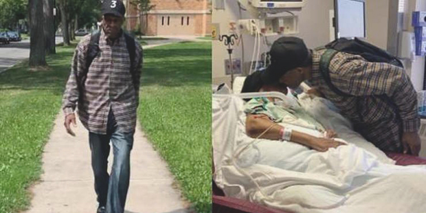 Anciano de 99 años camina a diario 10 kilómetros para visitar a su esposa hospitalizada
